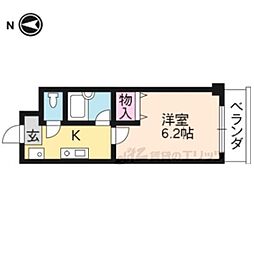エクセルナカムラ 1Kの間取図画像