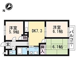 サンクチュアリ 3DKの間取図画像
