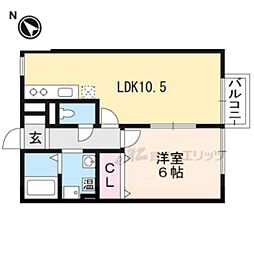 エポワールメゾン 1LDKの間取図画像