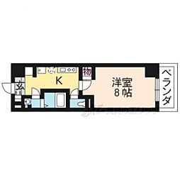 KDXレジデンス南草津 1Kの間取図画像