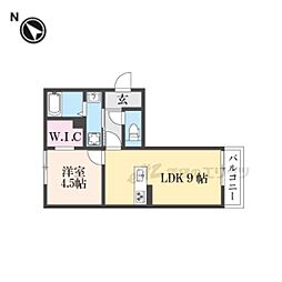 シャーロット石橋駅前 1LDKの間取図画像