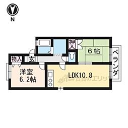 Rucana 2LDKの間取図画像