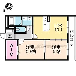 heartfulmizuho 2LDKの間取図画像