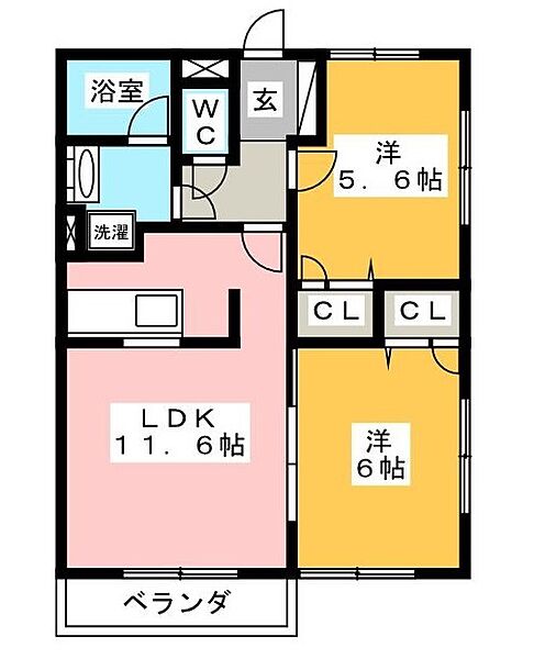 神奈川県小田原市池上(賃貸アパート2LDK・3階・52.17㎡)の写真 その2