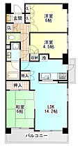 小田原パーク・ホームズ 505 ｜ 神奈川県小田原市栄町１丁目（賃貸マンション3LDK・5階・64.76㎡） その2