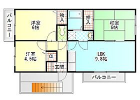 アービスFW 201 ｜ 神奈川県小田原市酒匂２丁目（賃貸アパート3LDK・2階・61.03㎡） その2