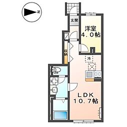 Clair(クレール) 1LDKの間取図画像