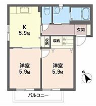 山形県山形市春日町（賃貸アパート2K・1階・43.00㎡） その2