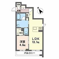 山形県山形市木の実町（賃貸マンション1LDK・3階・44.33㎡） その2