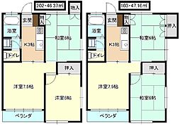 アーバン60 3Kの間取図画像