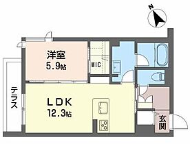 山形県山形市上桜田4丁目（賃貸マンション1LDK・1階・47.45㎡） その2