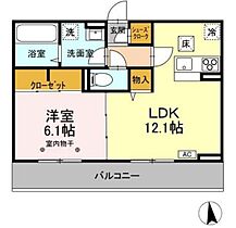 山形県山形市南二番町（賃貸アパート1LDK・3階・45.04㎡） その2