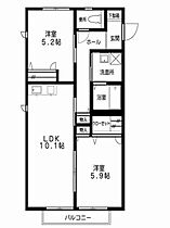 山形県山形市飯田3丁目（賃貸アパート2LDK・2階・52.80㎡） その2