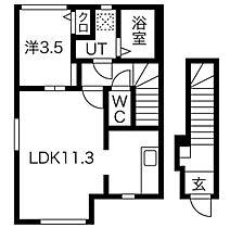 山形県山形市陣場南（賃貸アパート1LDK・2階・40.54㎡） その2