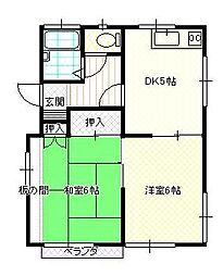 フロントヘルメス 2Kの間取図画像