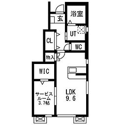 レジデンスII 1SLDKの間取図画像