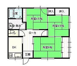 ポプラ荘 3DKの間取図画像