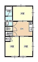 グリーンタウン 3Kの間取図画像