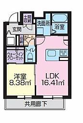 シャーメゾンエクラージュ 1LDKの間取図画像