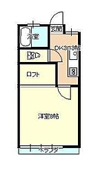 ホーフブロイハウス 1Kの間取図画像
