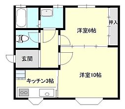 7Y-HOUSE 1LDKの間取図画像