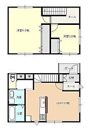ミラベルテ C棟 2LDKの間取図画像