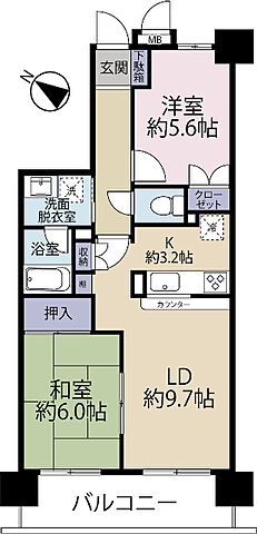 間取り グリーンコーポ津田沼タウンヒルズ 12階/-