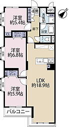間取図画像 3LDK
