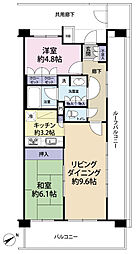 パークホームズ西船橋サウス 2LDKの間取図画像