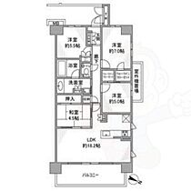 愛知県名古屋市昭和区八事富士見（賃貸マンション4LDK・2階・90.77㎡） その2