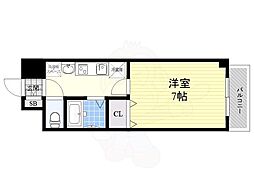 リプル千代田 2階1Kの間取り