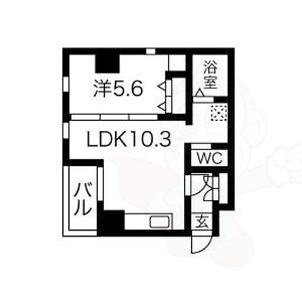 愛知県名古屋市中区丸の内１丁目(賃貸マンション1LDK・5階・38.64㎡)の写真 その2