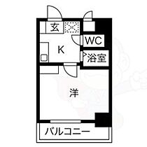 愛知県名古屋市中区葵３丁目21番15号（賃貸マンション1K・8階・24.40㎡） その2