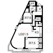 愛知県名古屋市昭和区山里町5番（賃貸マンション2LDK・5階・97.33㎡） その2