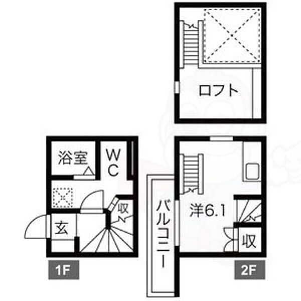 愛知県名古屋市南区白水町(賃貸アパート1K・1階・25.20㎡)の写真 その2