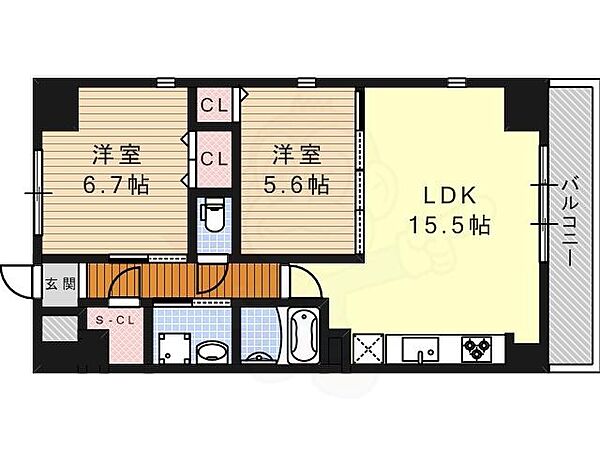 愛知県名古屋市熱田区金山町１丁目(賃貸マンション2LDK・11階・61.74㎡)の写真 その2