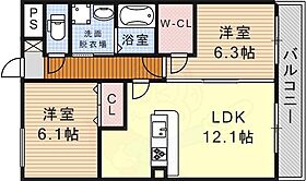 愛知県名古屋市中区松原２丁目9番22号（賃貸マンション2LDK・4階・57.66㎡） その2