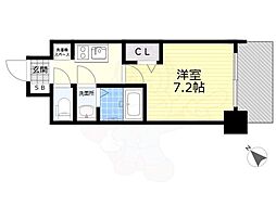 アドバンス名古屋モクシー 1Kの間取図画像