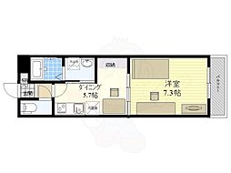 リバパレス鶴舞 10階1DKの間取り
