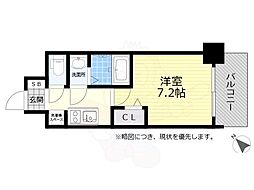 アドバンス名古屋モクシー 1Kの間取図画像