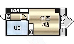 栄マンションS棟 ワンルームの間取図画像