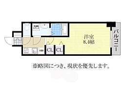S-RESIDENCE今池ベレータ 1Kの間取図画像