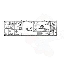 リベール元中野II 1LDKの間取図画像