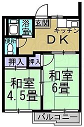 間取図画像 2DK