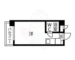 プレスイン南本山 ワンルームの間取図画像