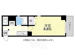 シティーライフ正木 1Kの間取図画像
