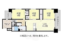 ファミリアーレ熱田伝馬町 3LDKの間取図画像