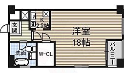 セントレイクセレブ大曽根 1Kの間取図画像