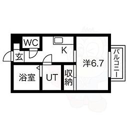 ラ・フォーレ萩原 1階/-