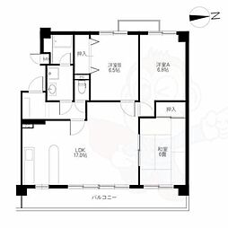 レグノアレッタ 3LDKの間取図画像